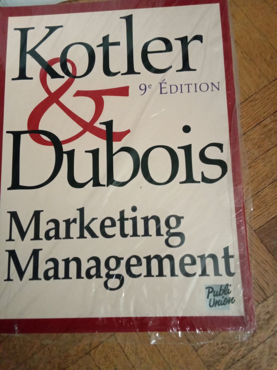 Illustration de Livre marketing Management