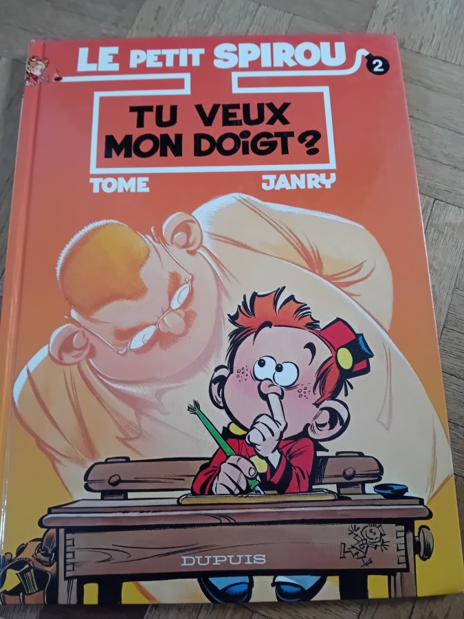 Illustration de Bd le petit Spirou tu veux mon doigt