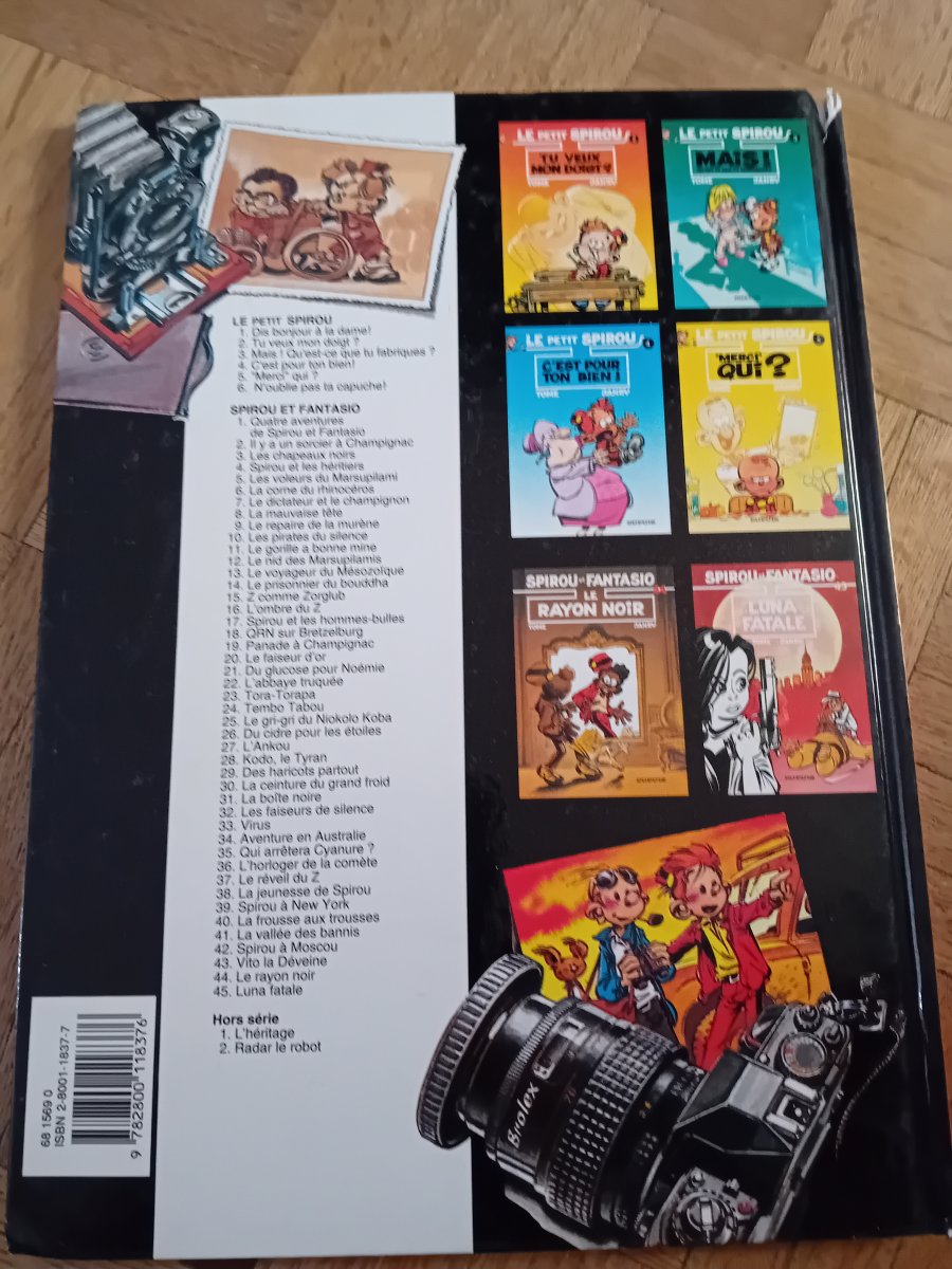 Illustration de Bd le petit Spirou tu veux mon doigt