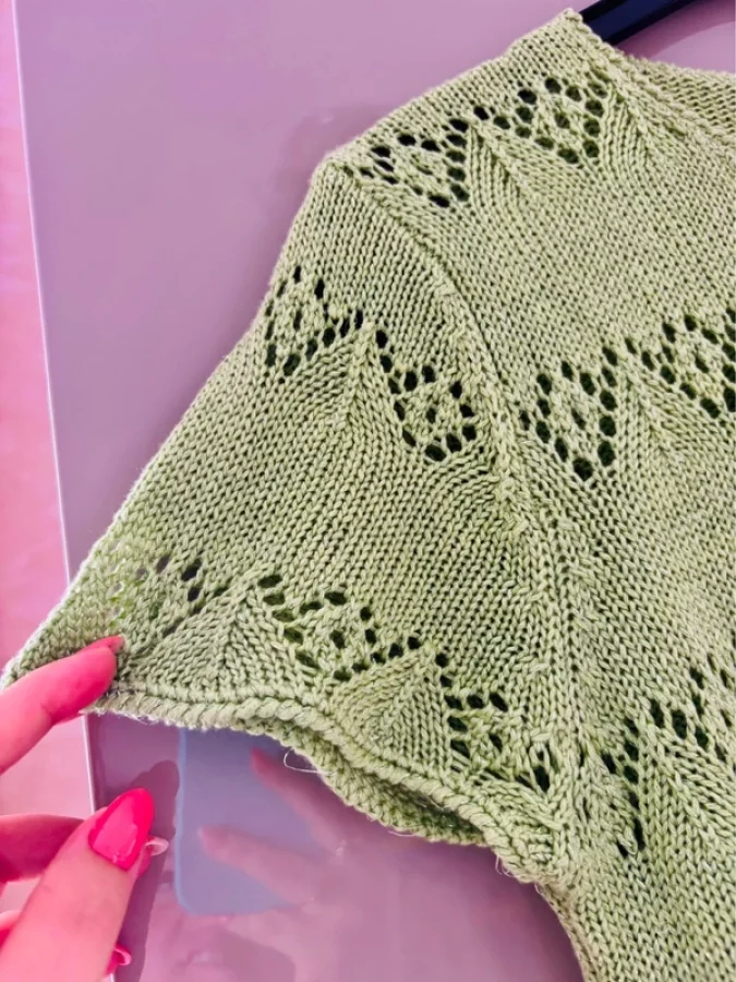 Illustration de Robe verte vintage style crochet