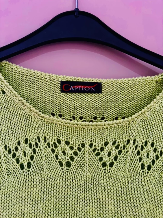 Illustration de Robe verte vintage style crochet