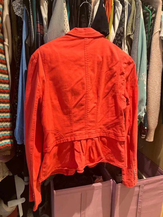 Illustration de Blazer en jeans orange