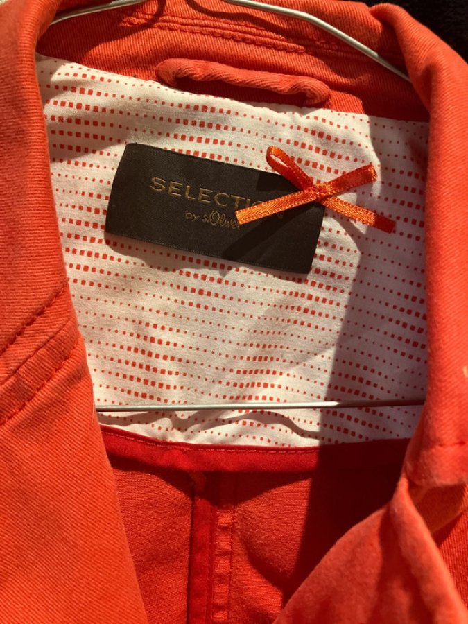 Illustration de Blazer en jeans orange