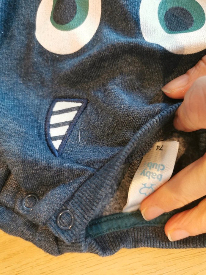 Illustration de Pull dino 74cm