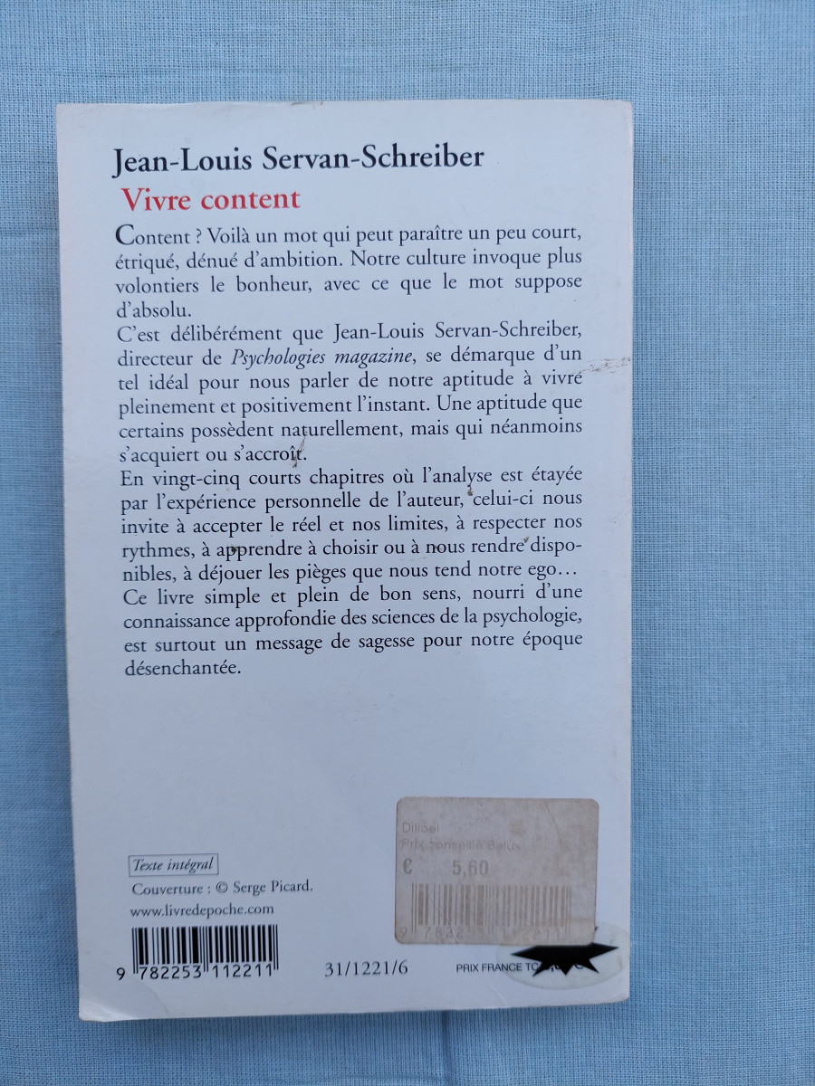 Illustration de Livre Vivre content 