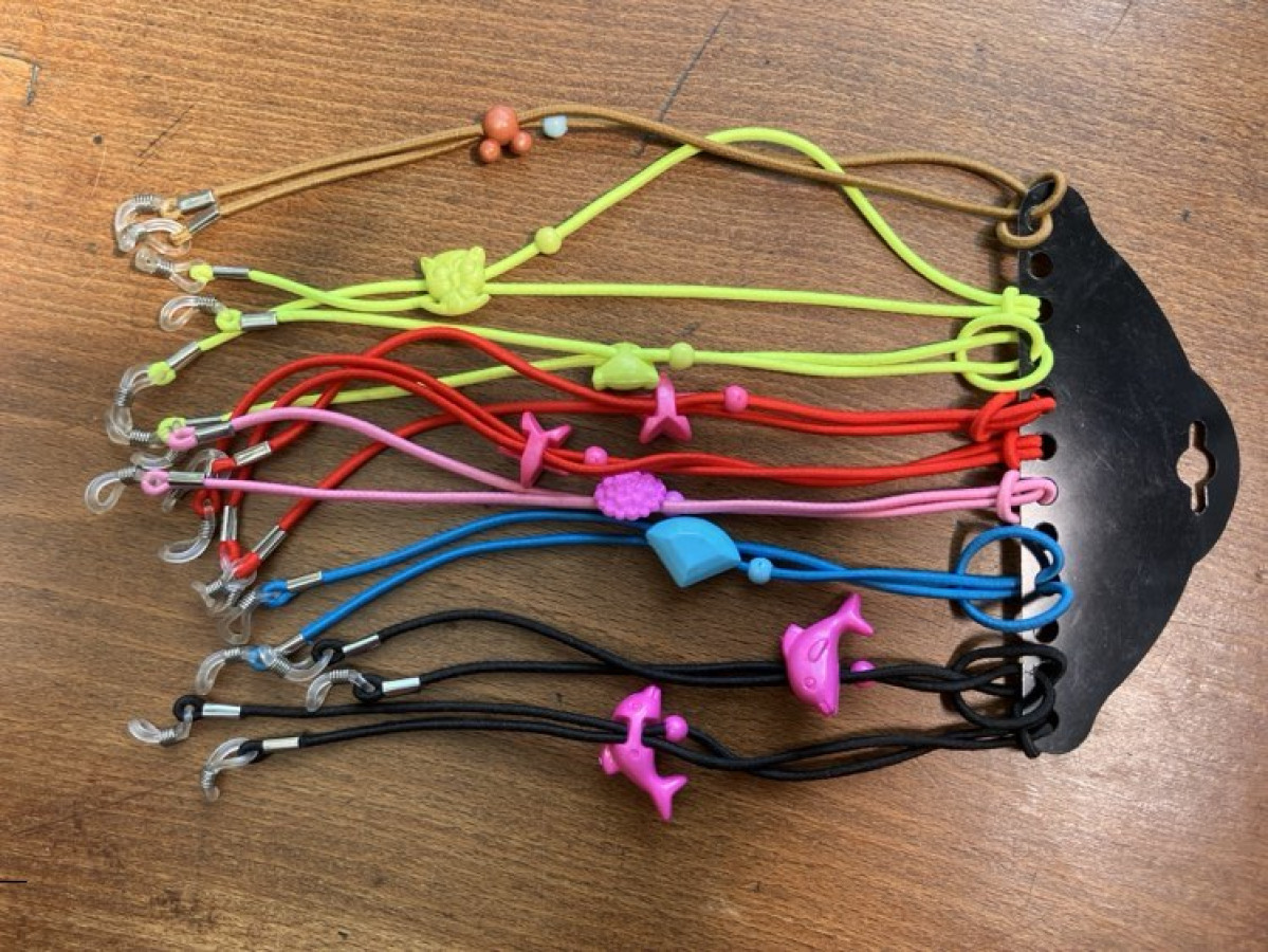 Cordons De Lunettes Réglables Avec Boucle En Silicone - Lot De 3, Plusieurs Couleurs Au Choix