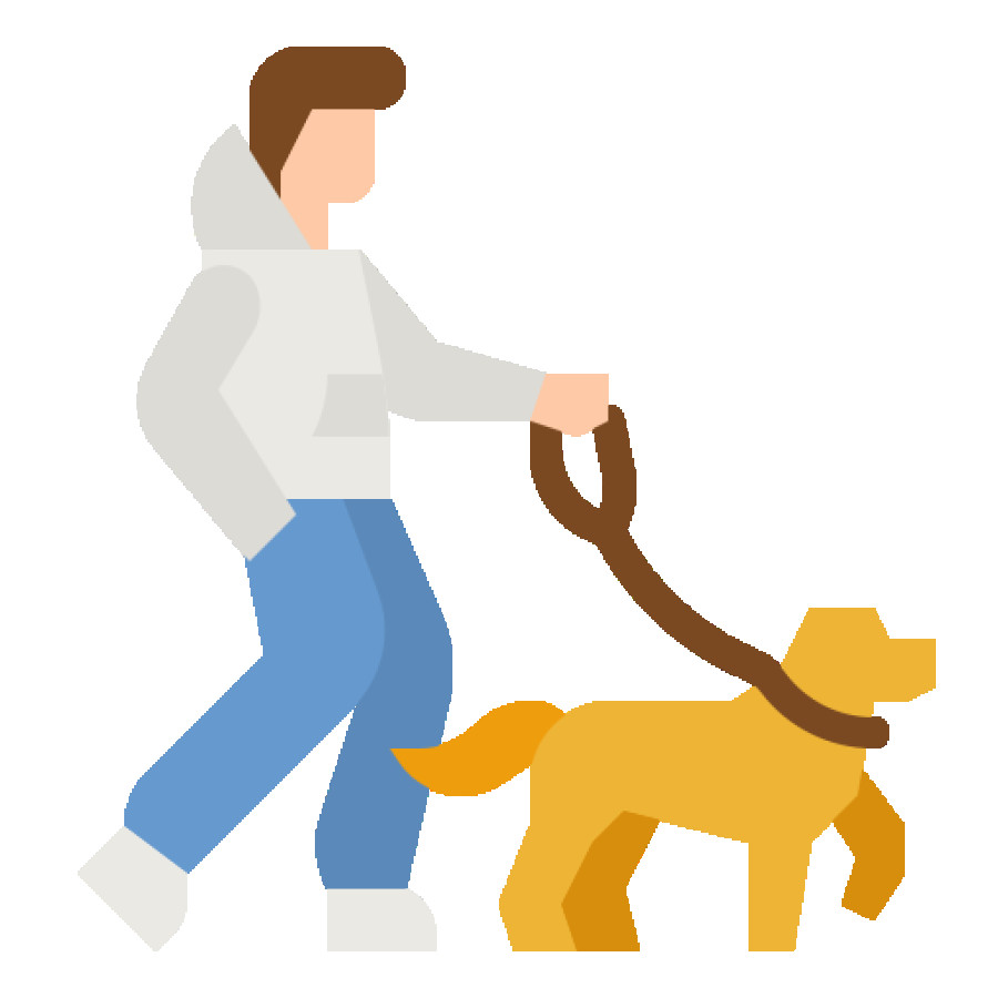 Illustration de Je vais promener votre chien !